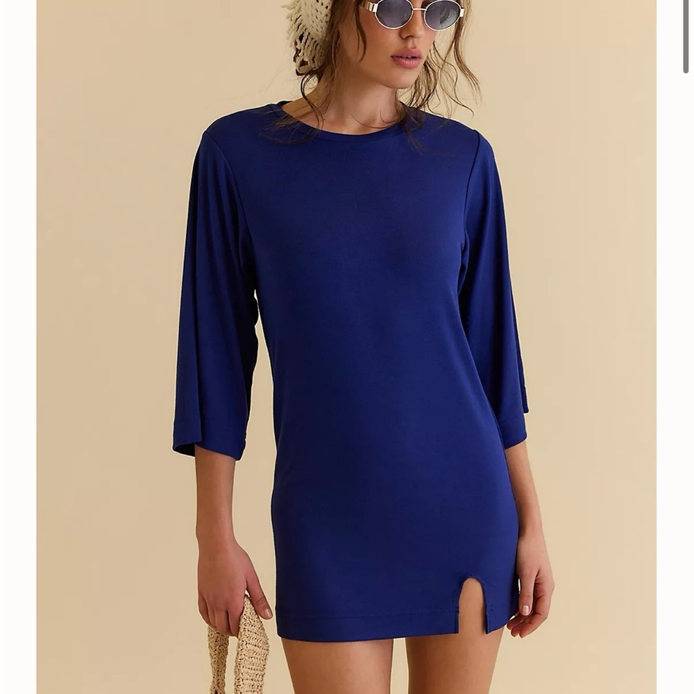 NWT Free People Freeest Good Feels Mini Tee Dress